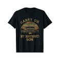thumbnail image 2 of Camiseta gráfica vintage "Carry On My Wayward Son", corte regular, para toda la familia, con diseño de coche retro, 100 % algodón, lavable a máquina. Ideal para uso casual y al aire libre., 2 of 7