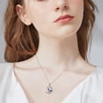 thumbnail image 2 of MYSTICPOEM Sterling Silver Hummingbird Necklace Embellished with Crystals from Austria,hypoallergenic Pendant gifts, Anniversary Birthday Jewelry Gifts Present for Women (A Hummingbird Necklace), 2 of 5