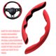 thumbnail image 3 of Riwesomey Embellecedor de marco para volante de coche, pegatina de decoración para camión y automóvil, Kit Interior antideslizante Universal, rojo de Automoción decorativa y accesorios Rojo, 3 of 6