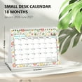 thumbnail image 4 of Mokani Monthly Desk Calendar 2026-2027, 18-Month Mini Desktop Standing Calendar 8x6 Inches with Planner Stickers, 4 of 5