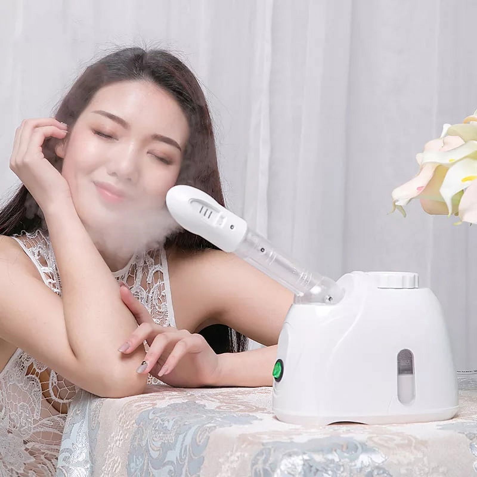 Ozone Facial Vaporer Facial Deep Cleaning Warm Mist Humidifier Spray Salon Home Spa Skin Care Whitening