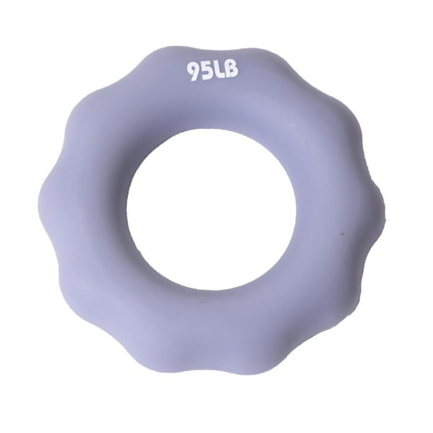 Pinza de mano de silicona para ejercicios deportivos y de fitness, fortalecedor de dedos, entrenador Gris 95LB