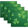 thumbnail image 5 of Coolnut St Patrick's Day Clover Cloth Napkins Set of 6, Oversized Washable Reusable Polyester Dinner Table Napkins for Family, Restaurant, Party Decor, 20 x 20 Inch, 5 of 7