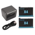 thumbnail image 2 of Action Camera Battery Charger, Camera Battery Charging Hub Complete High Capacity Safe Independent 3 Slot  for Daily Use, 2 of 7