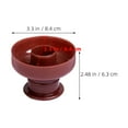 thumbnail image 2 of HOOWIFFY 2Pcs Nonstick Donut Mold Baking Tool Sturdy Plastic Light Brown for Doughnut Making, 2 of 8