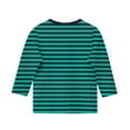 thumbnail image 5 of Spazoro Kids Girls Shirts Tee, 3/4 Sleeve Crew Neck 2025 Stripe Print Casual Loose Tops for Child Girls Blue Size 5 T, 5 of 5