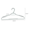 thumbnail image 3 of Mainstays, Adult Non-Slip TPR Plastic Hanger, 20 pack, White and Grey Color, 3 of 8