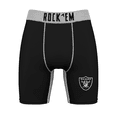 thumbnail image 2 of Men's Rock Em Socks Black Las Vegas Raiders Primary Logo Boxer Briefs, 2 of 3
