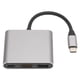 thumbnail image 4 of Adaptador De Interfaz Multimedia HD A USB, 3 En 1 USB C A Concentrador De Interfaz Multimedia HD Aleación De Aluminio Para Computadora Portátil Para Tableta Para Teléfono Cergrey Usb C Adapter, 4 of 8