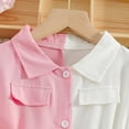 thumbnail image 6 of Girl School Uniform Dress Short Sleeve Shirt Dress A-Line Girls School Uniform 9-10 Years, 6 of 7