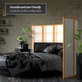 thumbnail image 3 of Red Lantern 5 ft. Tall Double Cross Shoji Screen - Honey - 6 Panels, 3 of 6