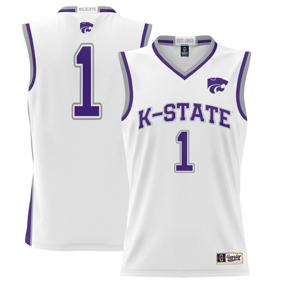 Youth GameDay Greats #1 White Kansas State Wildcats Lightweight Basketball Jersey