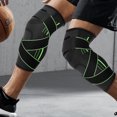 thumbnail image 3 of Protector de rótula protectora deportiva, rótula para deportes al aire libre que mantiene el calor para baloncesto-verde M, 3 of 8