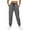 02# Gray, variant on Cotton Joggers for Women Cuffed Ankle Solid Color Elastic Waist Adjustable Waist Stretchable Athletic Casual Daily Wear Jogger Pants S-2XL