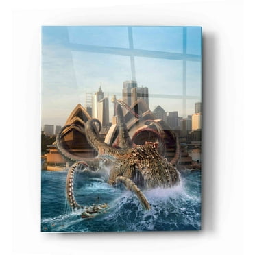 Epic Art 'Catch of His Life' Acrylic Glass Wall Art, 12"x16"