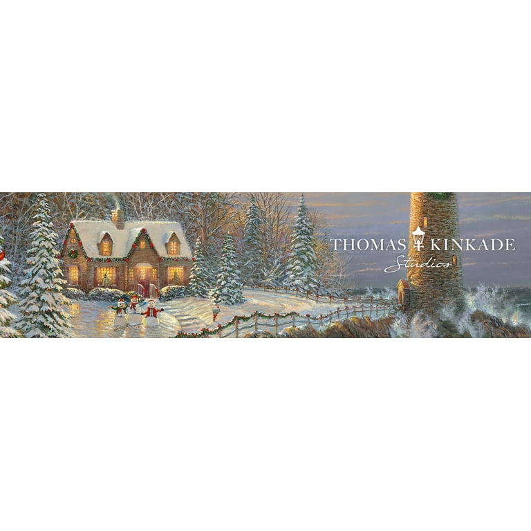 Ceaco 1000-Piece Thomas Kinkade Holiday Christmas Lighthouse