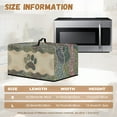 thumbnail image 5 of TSOVTHRID Boho Mandala Paw Print Microwave Oven Dust Cover with Handle Stain-Resistant Universal Toaster Oven Cover Oil-Proof Small Appliance Dust Covers, 18.25"W x 14.5"D x 11"H, S, 5 of 7