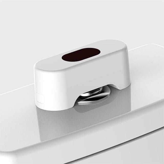 SuoKom Automatic Toilet Flusher 鈥?Infrared Sensor Touchless Toilet Flusher Kit 鈥?Abs Design 鈥?Automatic Toilet Flusher for Home and Public Use 鈥?Easy Instal