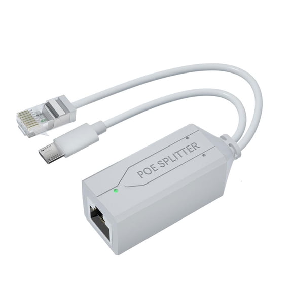 MultiDevice Compatible Micros USB/Type c Poe Splitter DC40V Conversion To DC5V