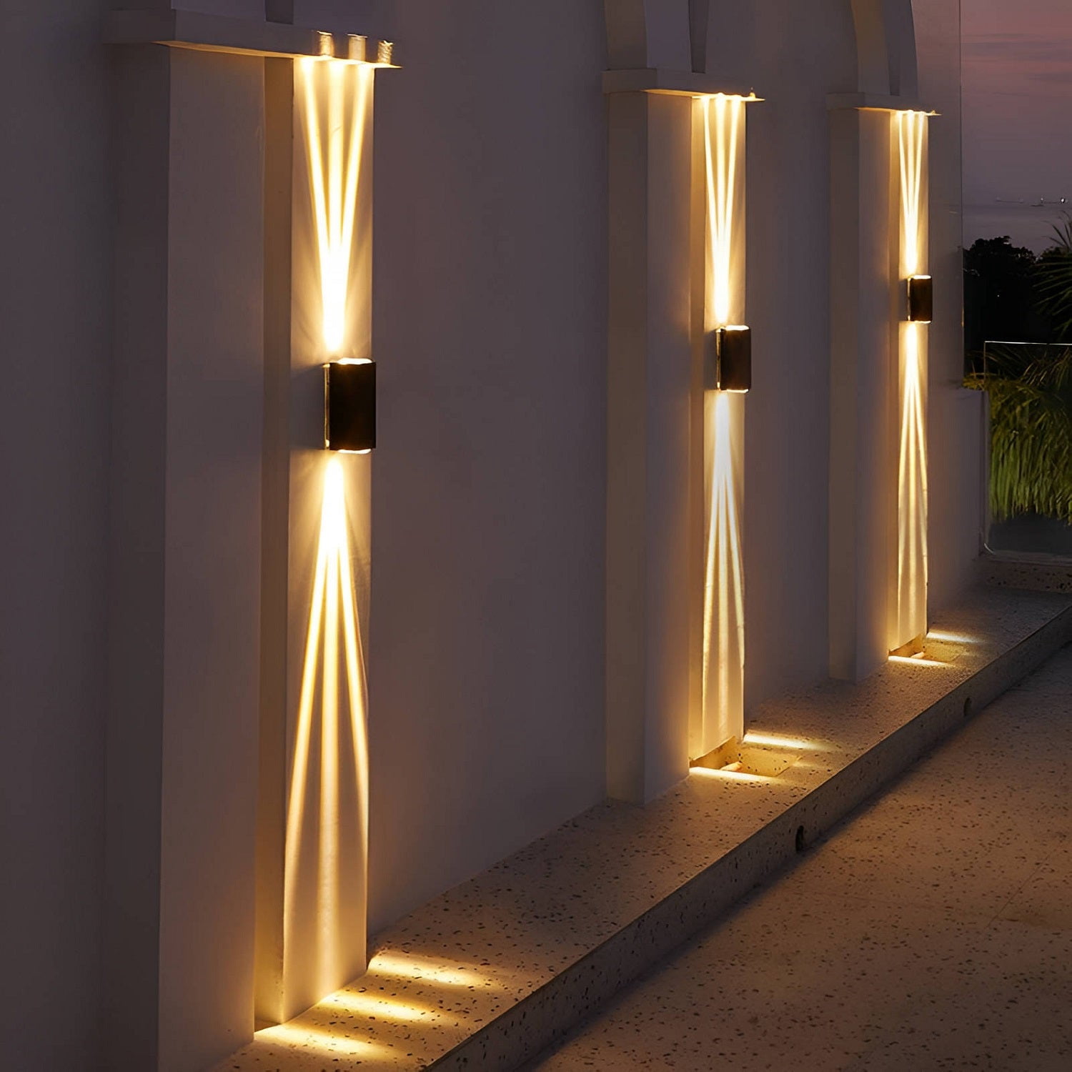 LED Waterproof Outdoor Beam Wall Light,Outdoor Landscape Lights, Minimalist Style Garden Patio Back Yard Front Door Wall Lamp