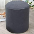 thumbnail image 1 of YHWW Housse de Pouf Carrée/ronde Housse de Tabouret Extensible Housse de Pouf Jacquard Protecteur Antidérapant avec Fond Élastique Lavable Rouge/gris/marron/beige, 1 of 7