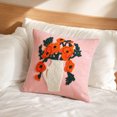 thumbnail image 5 of Zynviq Multicolor Decorative Pillow Covers 18x18inch Couch Pillow Covers Flower Polyester with Zipper Square, 5 of 6
