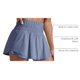 thumbnail image 4 of Shorts CRZ YOGA Oasis Azul Cintura Alta con Bolsillo y Cierre M, 4 of 4