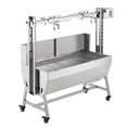 thumbnail image 1 of GloryStar Rôtissoire en Acier Inoxydable de 132 lb de Capacité, Broche de BBQ de Qualité Commerciale avec Roulettes Verrouillables, Pare-Vent et Moteur de 50 W pour Usage Extérieur, 1 of 7