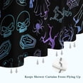 thumbnail image 6 of Black Halloween Ghost Spider Pattern Shower Curtain 36"x72" ,Bathroom Decorative Shower Curtains Set with 12 Hooks,Modern Waterproof Washable Shower Curtain, 6 of 6