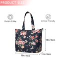 thumbnail image 4 of Pioneer Flower Floral Print Pattern Travel Tote Bags for Women Carry On,Large Weekender Bags for Women Travel,Multi Functional Duffle Bag for Work,Shopping,Sports, 4 of 5