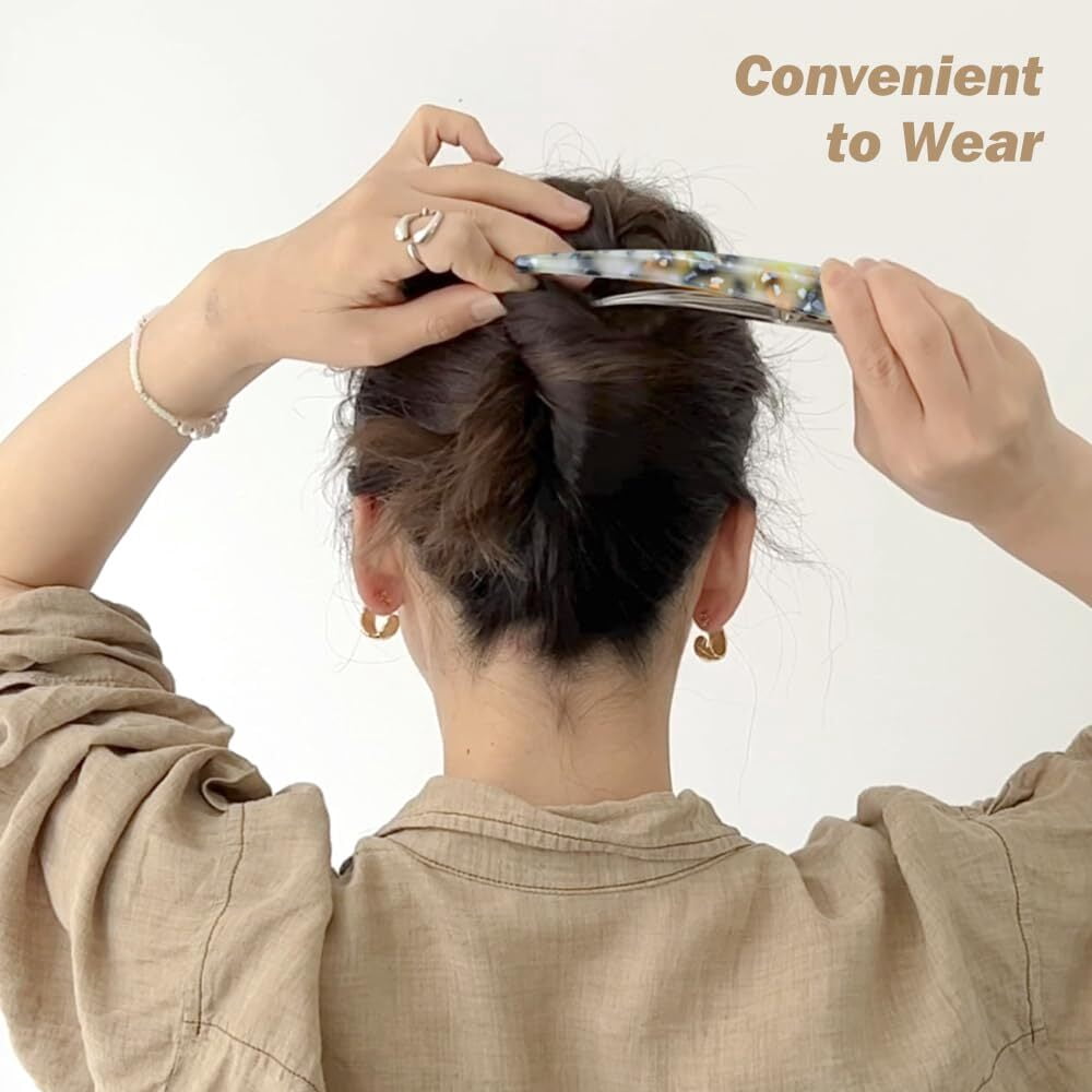 6 Pcs Large Alligator Hair Clips for Styling Salon Sectioning, 5.5 inch Non-Slip Duckbill Metal Clips for Women Thick and Thin Hair, BPink
