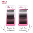 thumbnail image 2 of FADVAN YY Shape Eyelashes Extension Soft Premium False Eyelashes individual Makeup Black Crisscross Beauty, 2 of 4