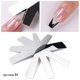 thumbnail image 1 of Plantilla de uñas francesa HUOGUO Silver Crystal Acero Inoxidable, 1 of 1