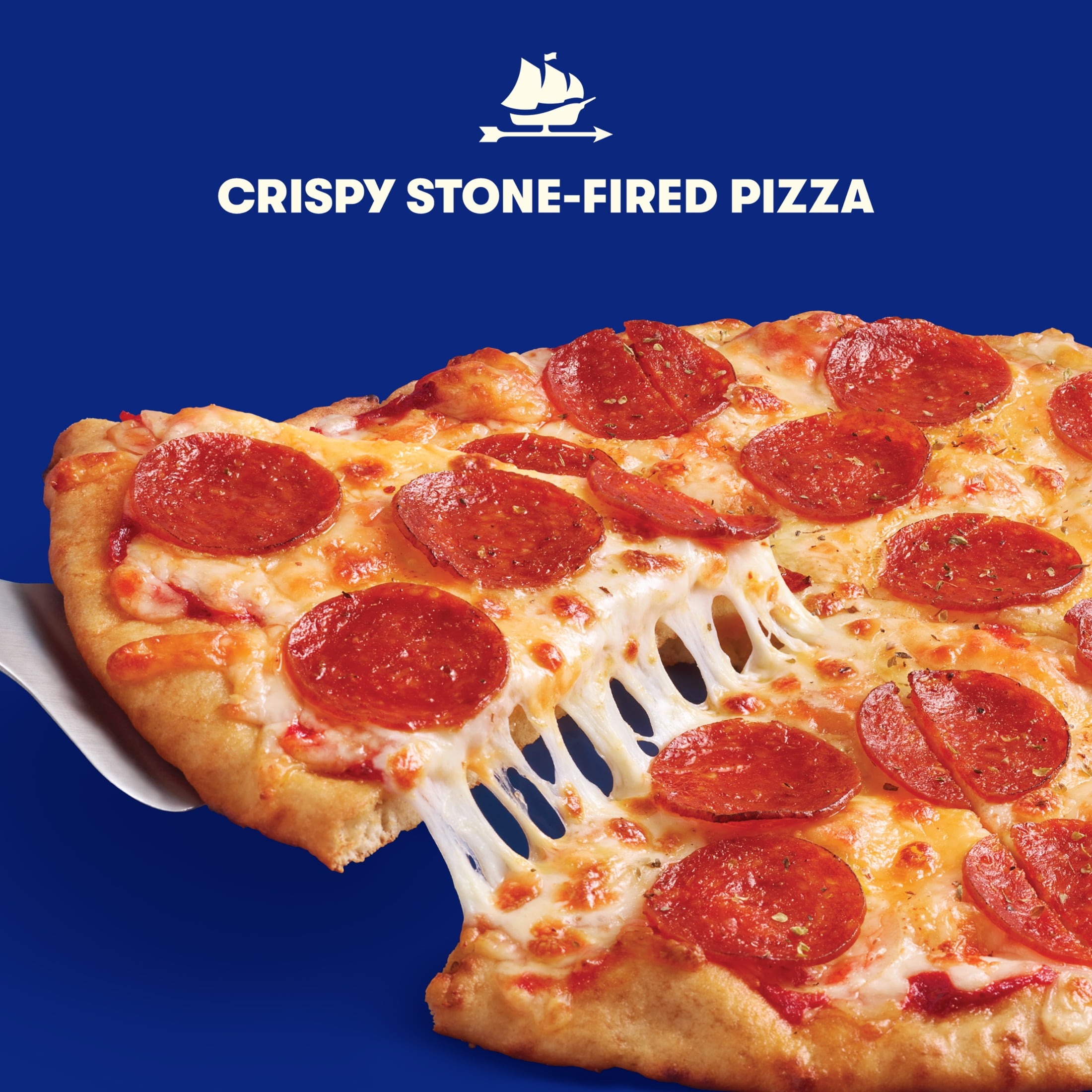 Tillamook Cheesy Uncured Pepperoni Crispy Stone-Fired Pizza with Savory Red Sauce, 19.95 oz (Frozen)