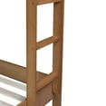 thumbnail image 6 of Twin Over Twin Bunk Bed, Upholstered Bunk Bed Frame with Ladder, Safety Guardrails, Rubber Wooden, Teddy Fleece Fabric Headboard and Footboard, Natural, 6 of 7