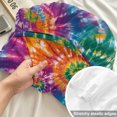 thumbnail image 4 of Queen Size Fitted Sheet Set - Colorful 3 Piece Bedding Sets 16" Deep Pocket Fitted Sheet with 2 Pillowcases, Ethnic Modern Abstract Watercolor Tie-Dye Brushed Microfiber Hotel Luxury Bed Sheets, 4 of 9