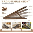 thumbnail image 4 of Lilypelle Foldable Pet Ramp for Small & Large dog,Adjustable Wood Dog Ramp with 4 Adjustable Heights of 13.7"-19.6" ，39.3"L X17.7"W,Brown, 4 of 8