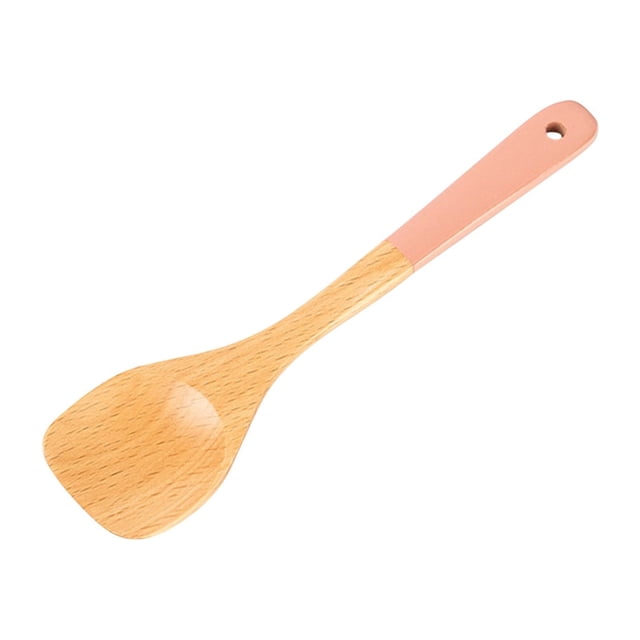 PEONAVET Tableware Tablewar Small Kitchenware Set Beech Wood Solid Wood Children's Fish Frying Shovel Small Wooden Shovel