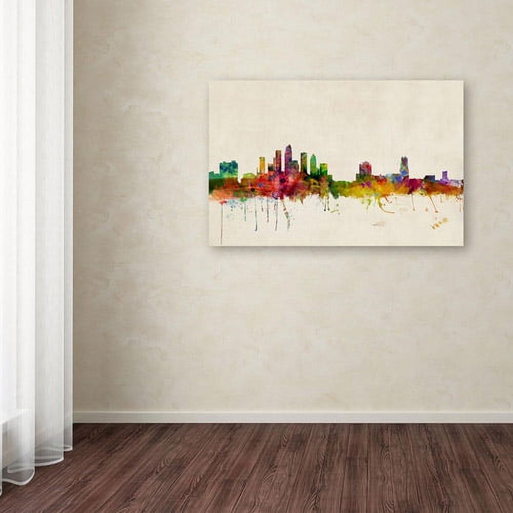 Trademark Fine Art "Tampa, Florida" Canvas Art by Michael Tompsett