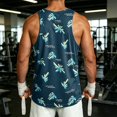 thumbnail image 4 of Mens Beach Tank Top Summer Sleeveless Shirt Graphic Athletic Gym Workout Tank Top for Vacation, 4 of 4