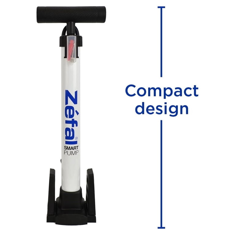 Zefal Smart Bike Floor Pump - Super Compact, Schrader and Presta