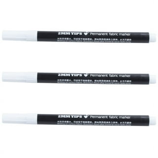  Artline White Permanent Fabric Markers pen for clothing (2  Markers) : Office Products