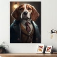 thumbnail image 2 of Designart Mafia Beagle II Canvas Wall Art, 2 of 5
