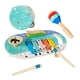 thumbnail image 3 of Juego de instrumentos musicales para niños, batería para niños y niñas, juguetes musicales de madera educativos modernos para preescolar con para, 3 of 9