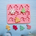 thumbnail image 7 of Ludlz Christmas Silicone Mold 12 Cavities Snowman Tree Hat Cookie Man Non-stick Food Grade Easy Release DIY Fondant Chocolate Candy Biscuit Jelly Ice Cake Baking Mold, 7 of 7