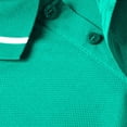 thumbnail image 6 of Mens Polo Shirts Short Sleeve Dual Tipped Collar T-Shirt Cotton Pique Buttons Classic Fit Casual Golf Shirts Turquoise 3XL, 6 of 9