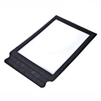 1Pcs 3X Magnifier,Page Magnifying Sheet,Lightweight Optical Plastic Lens Bookmark Flat Magnifier for The Elderly and People with Low Vision Reading Small Prints, Maps and Books(Black)