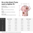 thumbnail image 3 of PAYOHTO Donuts Pink Colors Mens Hawaiian Casual Short-sleeved Shirt Tropical Summer Beach Button Down Shirts, 3 of 7