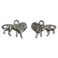 thumbnail image 4 of 50 Piezas de Plata Antigua León Colgantes Joyería Haciendo Hallazgos 18 X 13 Mm, 4 of 6