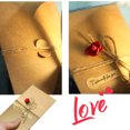 thumbnail image 4 of 10 Packs Dried Flowers Greeting Card with Envelopes, Brown Retro Kraft Holiday Gift Card, DIY Invitation Wish Card Note Card Thank You Card for Birthday Christmas, 4 of 6